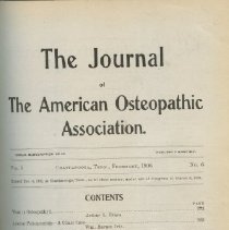Journal of the American Osteopathic Association, Volume 5 1905-1906