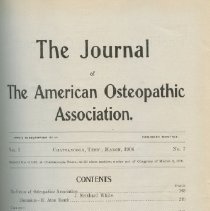 Journal of the American Osteopathic Association, Volume 5 1905-1906