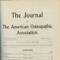 Journal of the American Osteopathic Association, Volume 5 1905-1906
