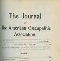 Journal of the American Osteopathic Association, Volume 5 1905-1906