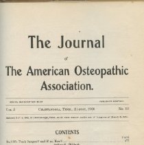 Journal of the American Osteopathic Association, Volume 5 1905-1906