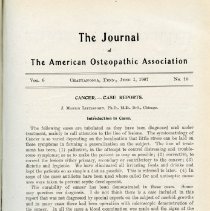 Journal of the American Osteopathic Association Volume 5-6, 1906-1907