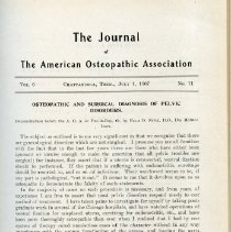 Journal of the American Osteopathic Association Volume 5-6, 1906-1907