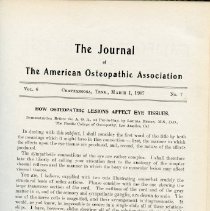 Journal of the American Osteopathic Association Volume 5-6, 1906-1907