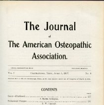 Journal of the American Osteopathic Association Volume 5-6, 1906-1907