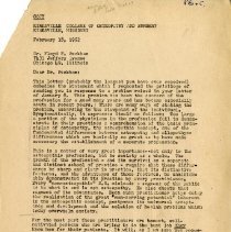 Letter to Floyd Peckham from Irvin Korr