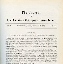 Journal of the American Osteopathic Association Volume 6, 1906-1907