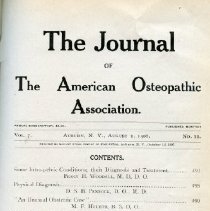 Journal of the American Osteopathic Association Volume 7, 1907-1908