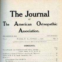 Journal of the American Osteopathic Association Volume 7, 1907-1908