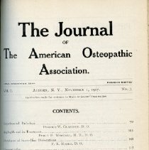 Journal of the American Osteopathic Association Volume 7, 1907-1908