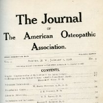 Journal of the American Osteopathic Association Volume 7, 1907-1908