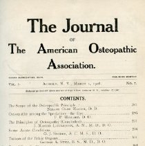 Journal of the American Osteopathic Association Volume 7, 1907-1908