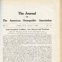 Journal of the American Osteopathic Association Volume 7, 1907-1908