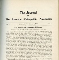 Journal of the American Osteopathic Association Volume 7, 1907-1908