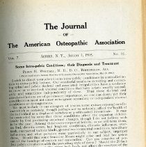 Journal of the American Osteopathic Association Volume 7 1907-1908
