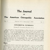 Journal of the American Osteopathic Association Volume 7 1907-1908
