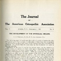 Journal of the American Osteopathic Association Volume 7 1907-1908