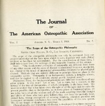 Journal of the American Osteopathic Association Volume 7 1907-1908