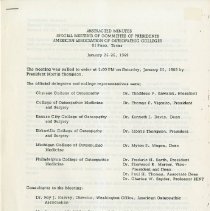 1969 Minutes of a Special Meeting of Committee of Presidents of the A