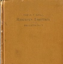 The A.T. Still Research Institute Bulletin No. 1 August, 1910