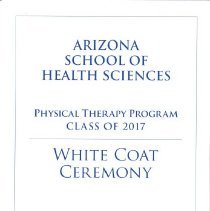 ASHS PT White Coat Ceremony Program