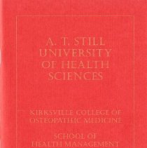 Kirksville College of Osteopathic Medicine Commencement Program