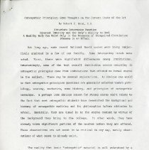 Osteopathic Principles