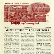 PCO Alumnews, Vol. 1, No. 4