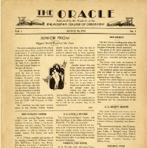The Oracle, Vol. 1, No. 1