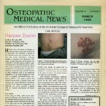Osteopathic Medical News Volume 6, Number 3