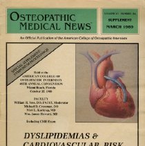 Supplement to the Osteopathic Medical News Volume 6, Number 3A