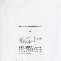 Exercise in Healthy Individuals