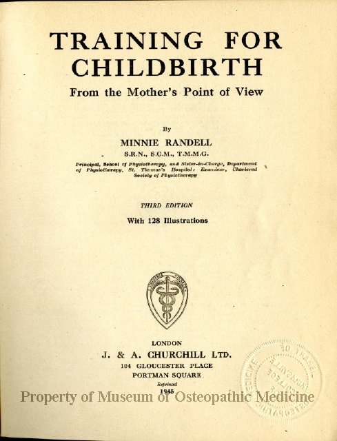 2016 25 Training For Childbirth From The Mother S Point Of View