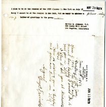 RSVP to the 50th Reunion of the Class of 1906