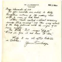 Letter to the Class of 1906, 50th Reunion