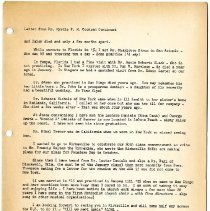 Letter to the 50th Reunion of the Class of 1906