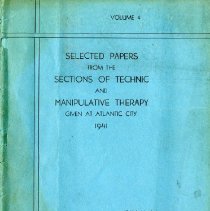 Sections of Technic and Manipulative Therapy, Vol. 4