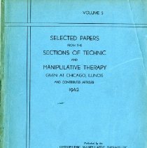 Sections of Technic and Manipulative Therapy, Vol. 5