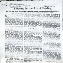 Pioneers in the Art of Healing