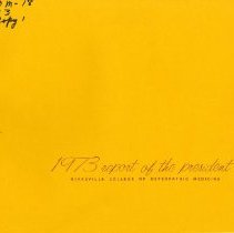 Kirksville College of Osteopathic Medicine 1973 Annual Report Summary