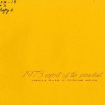 Kirksville College of Osteopathic Medicine 1973 Annual Report Summary