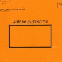 Kirksville College of Osteopathic Medicine 1979 Annual Report Summary
