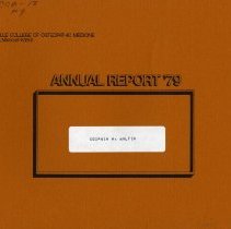 Kirksville College of Osteopathic Medicine 1979 Annual Report Summary