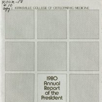 Kirksville College of Osteopathic Medicine 1980 Annual Report Summary