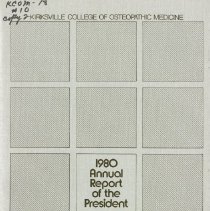 Kirksville College of Osteopathic Medicine 1980 Annual Report Summary