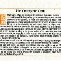 The Osteopathic Oath