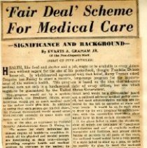 'Fair Deal' Scheme For Medical Care