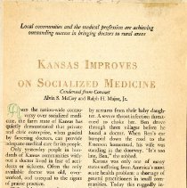 Kansas Improves on Socialized Medicine