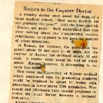 Return to the Country Doctor