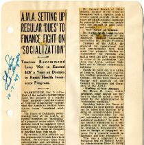 Page Twenty-Nine of the Scrapbook on Socialized Medicine